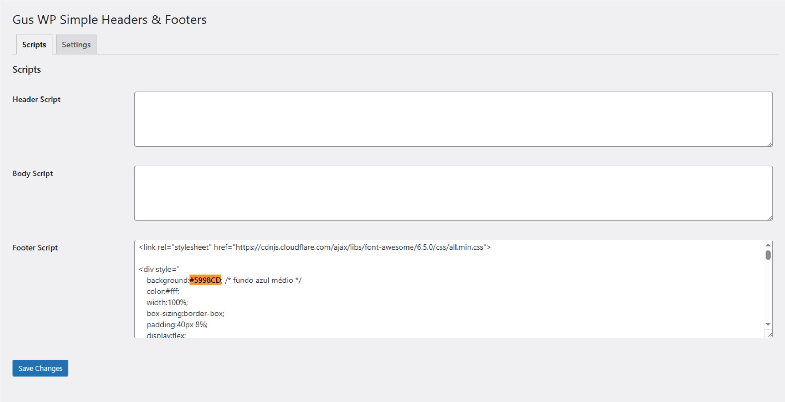 Gus WP Simple Headers & Footers - Image 2
