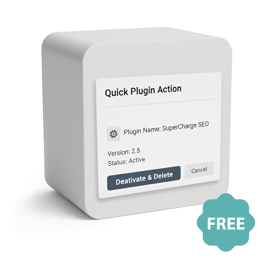 Gus Deactivate Plugin & Delete Combo